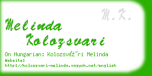 melinda kolozsvari business card